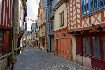 Fototapeta na wymiar Ruelle de Viitré, Ile-et-Vilaine, Bretagne, France