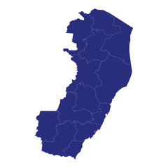 espirito santo High Quality map is a state of Brazil