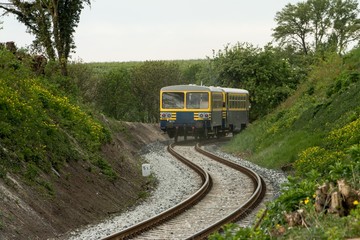 Passenger train arrives