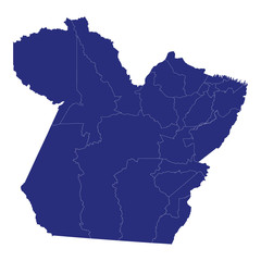 Para High Quality map is a state of Brazil