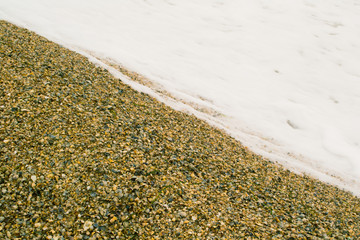 Snow on the beach