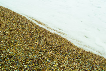 Snow on the beach