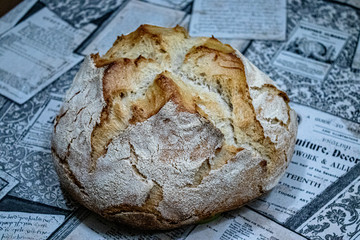 Pan de masa madre con centeno hecho en casa