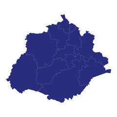 aguascalientes High Quality map is a state of Mexico