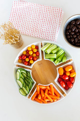 Veggie Tray and Crackers