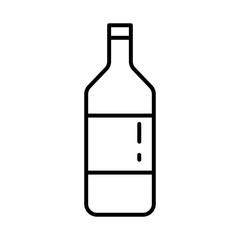 wine bottle drink isolated icon