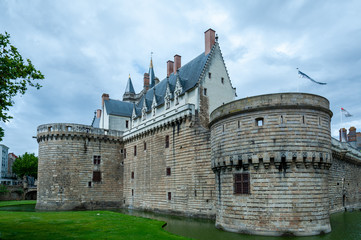 Fototapeta na wymiar Chateau des ducs de Bretagne à Nantes
