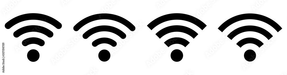 Wall mural wifi icons set. internet icons.vector