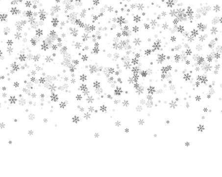Snowflakes falling from the sky © vectorkif