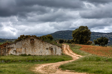 Landscape in the Montes de Toledo, Castilla La Mancha, Spain.