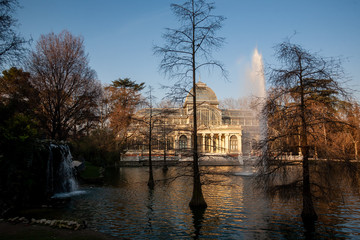 Views of the gardens of the Buen Retiro Park.