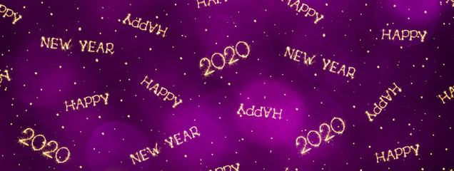 Beautiful Holiday background Happy New Year 2020
