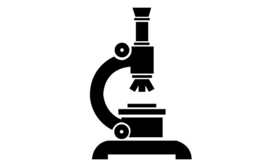 microscope isolated on white background