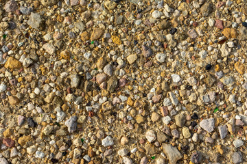 Small stones and rocks background pattern