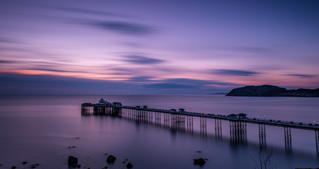 Blue hour Llandudno pier 