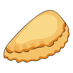 Cute cartoon loaf Isolated on the white background. Flat style. Vector illustration