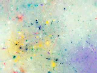 abstract chaotic fractal background 3D rendering illustration