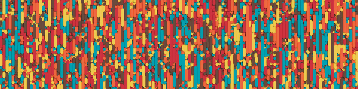 Color Abstract Lines Rain Generative Art background illustration