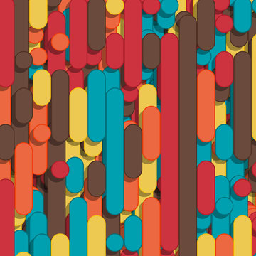 Color Abstract Lines Rain Generative Art background illustration
