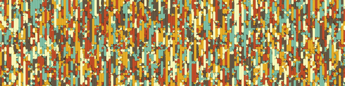 Color Abstract Lines Rain Generative Art background illustration