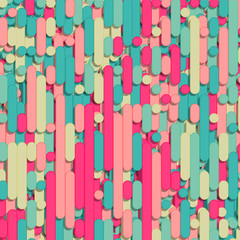 Color Abstract Lines Rain Generative Art background illustration