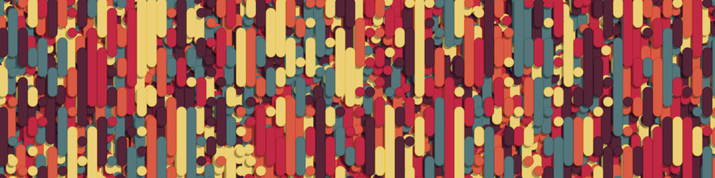 Color Abstract Lines Rain Generative Art background illustration