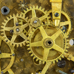 antique clock gears