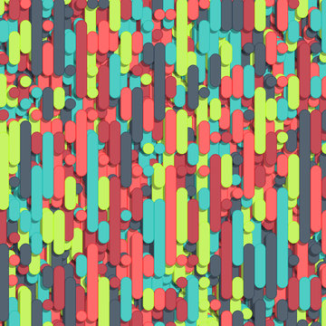 Color Abstract Lines Rain Generative Art background illustration