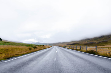 Fototapeta premium road and blue sky