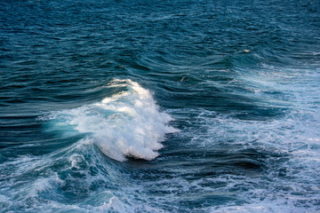 Fresh wave of sea in the mediterranean