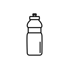 bottle water plastic line style icon vector illustration design