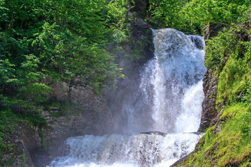 waterfall in deep forest