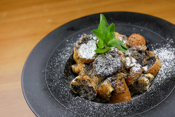 Dessert on a restaurant table