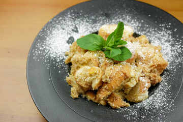 Dessert on a restaurant table