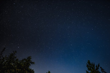 Fototapeta premium Stars in the black sky, constellations, astronomical observations