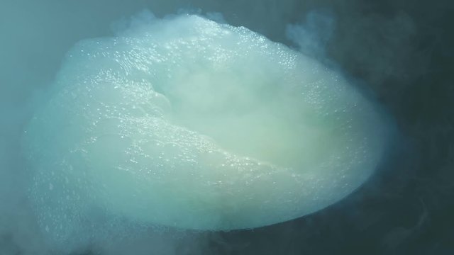 Smoky Cauldron Bubbling And Frothing