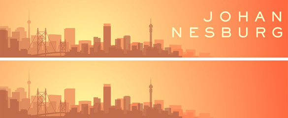Obraz premium Johannesburg Piękny Baner Skyline Scenery