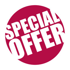 red vector banner special offer