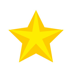 star golden decoration isolated icon