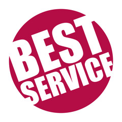 red vector banner best service