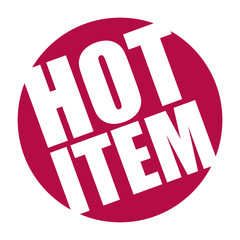 red vector banner hot item