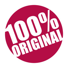 red vector banner 100% original