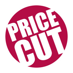 red vector banner price cut