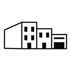Factory icon design , building icon