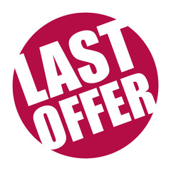 red vector banner last offer