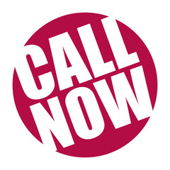 red vector banner call now