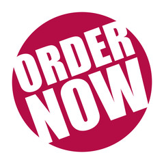 red vector banner order now