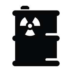 Radioactive chemical barrel , icon design