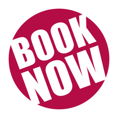 red vector banner book now