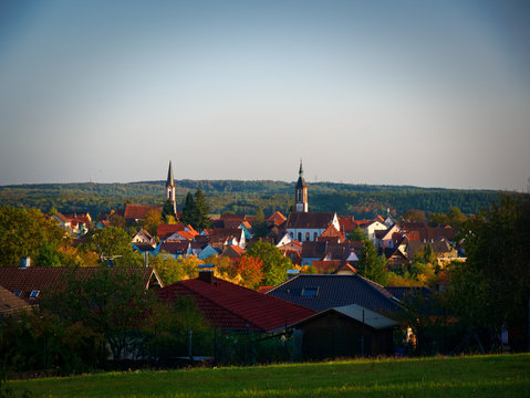 Stadtansicht von Neunkirchen im Odenwald